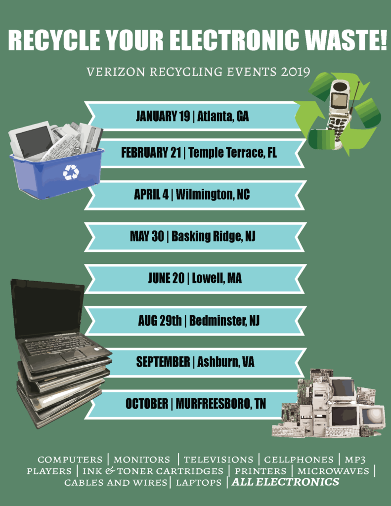 upcoming recycling event poster