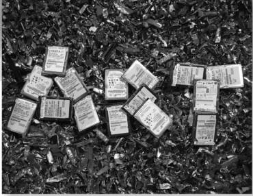 data chips forming word ART